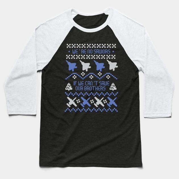 Air Force Christmas Sweater Baseball T-Shirt by pimator24